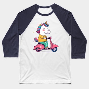 Unicorn on the go Baseball T-Shirt